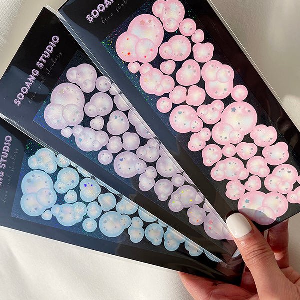 bubble bomb sticker(3color) - OUR K - POP