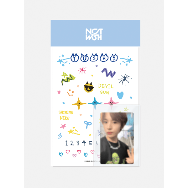 NCT WISH - PHOTO CARD DECO STICKER SET - OUR K - POP