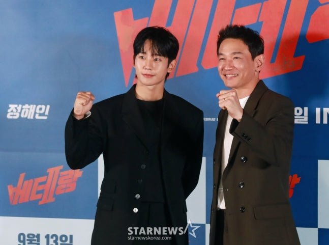 Hwang Jung-min reveals his six-month sobriety while promoting the highly anticipated 'Veteran 2' alongside Jung Hae-in at the film's press conference. - OUR K-POP