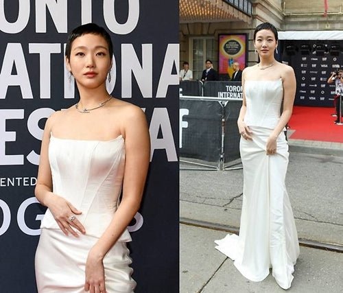 Kim Go-eun Stuns in Elegant White Dress at TIFF 2023, Unveiling a Bold New Look - OUR K-POP