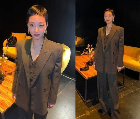 Kim Go-eun Stuns with Bold Short Hair and Chic Suit, Sparkling Interest Ahead of Film Release - OUR K-POP