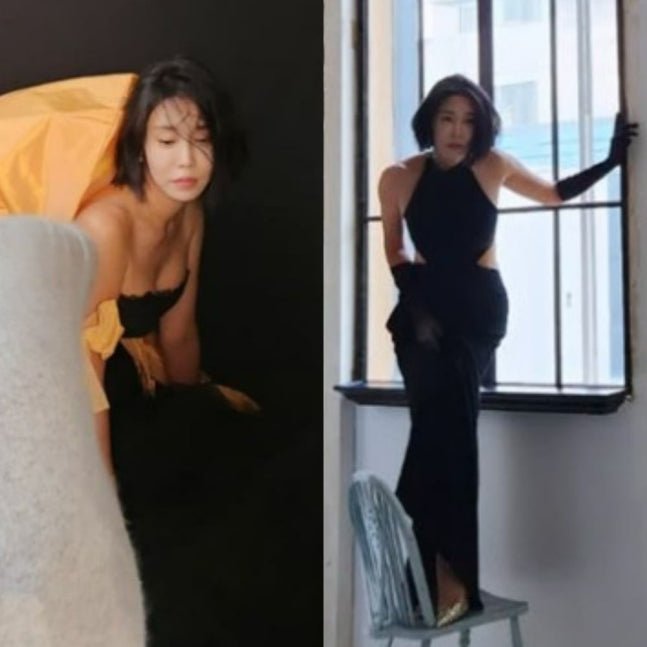 Model and mother of three, Shim Ha-eun, stuns in all-black photoshoot at 40, showcasing her incredible figure. - OUR K-POP