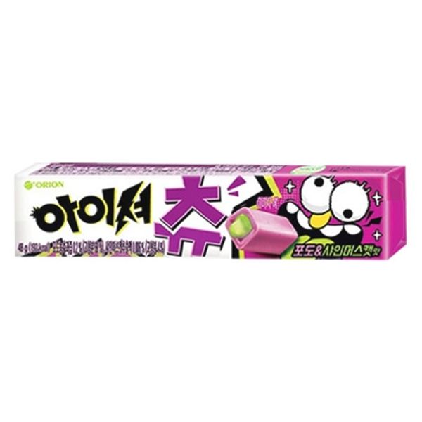 [ORION] - Super sour chewing candy (stick type) Grape & Shine Muscat 48g