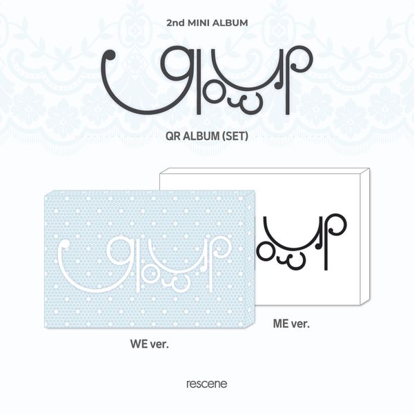 [2CD SET] RESCENE - 2nd Mini Album [Glow Up] (QR Ver.) - OUR K - POP