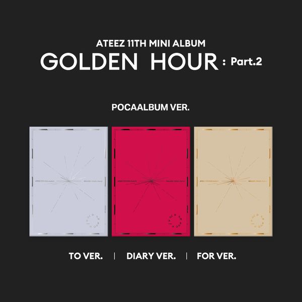 [3CD SET] ATEEZ - 11th Mini Album [GOLDEN HOUR : Part.2] (POCAALBUM) - OUR K - POP