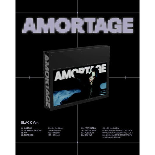 [Online Lucky Draw Event] JISOO - Mini Album [AMORTAGE] EXCLUSIVE EDITION (BLACK Ver.) **NON-REFUNDABLE**