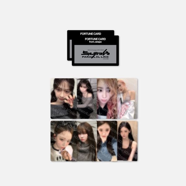 aespa - [SYNK : PARALLEL LINE ENCORE MD] FORTUNE SCRATCH CARD SET - OUR K - POP