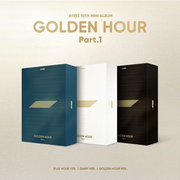 ATEEZ - 10th Mini Album [GOLDEN HOUR : Part.1] (Random Ver.) - OUR K - POP