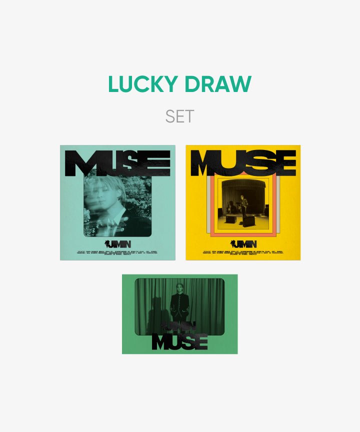 BTS JIMIN - MUSE SOLO 2ND ALBUM WEVERSE SHOP LUCKY DRAW EVENT PHOTOBOOK SET + WEVERSE ALBUMS VER - OUR K - POP