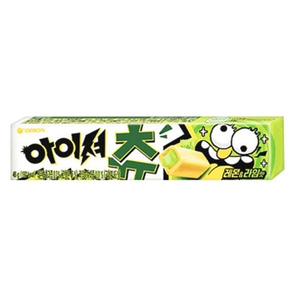 [ORION] - Super sour chewing candy (stick type) Lemon & Lime 48g