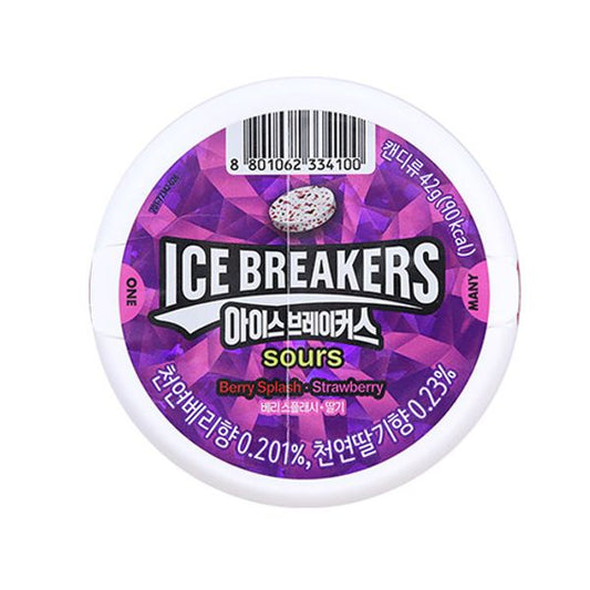 [Lotte] - wellfood Ice Breakers berry Splash&Strawberry flavor 42g