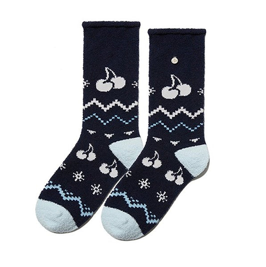 Cherry Pattern Terry Socks [NAA][Free] - OUR K - POP