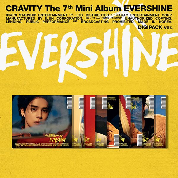 CRAVITY - The 7th Mini Album [EVERSHINE] (DIGIPACK ver.) (Random ver.) - OUR K - POP