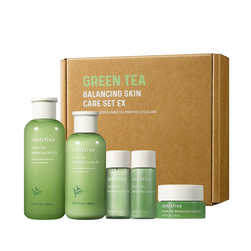 [Expiring soon] innisfree Green Tea Balancing Skin Care Set EX - OUR K - POP