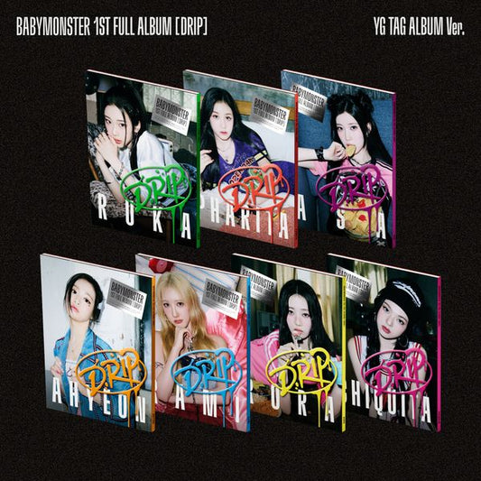 [First Press] BABYMONSTER - 1st FULL Album [DRIP] (YG TAG ALBUM Ver.) (RORA Ver.) - OUR K - POP