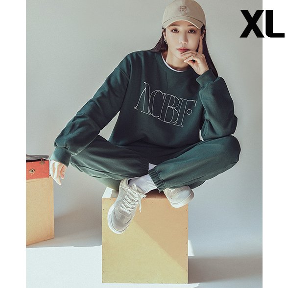 (Gift - On Pack - 4 Types Of Photo Cards Random 1p) Acbf Signature Sweatshirt [Green][XL] - OUR K - POP