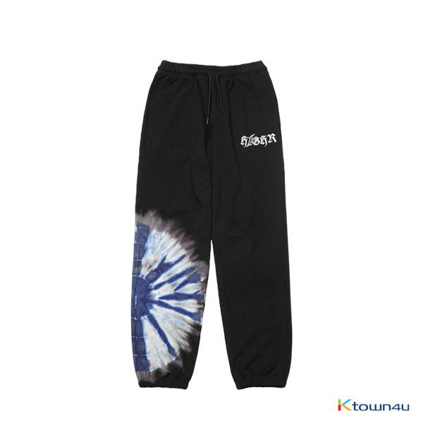 H1GHR 1st Compilation TIE DYE Sweat Pants [Black] - OUR K - POP