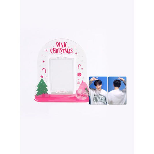 KANGTA - PINK CHRISTMAS ACRYLIC TURNING STAND SET - OUR K - POP