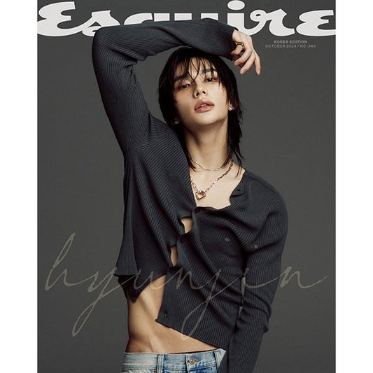 [Magazine] [24 - 09 - 26] ESQUIRE 2024.10 A Type (Cover : Stray Kids : HYUNJIN / Content : Stray Kids : HYUNJIN 18p) - OUR K - POP