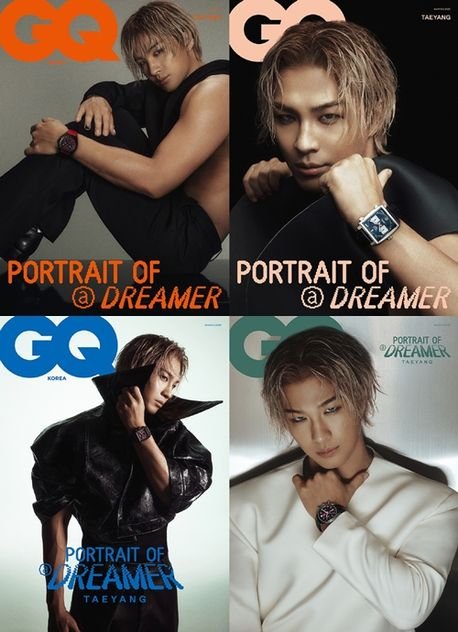 [Magazine] [25 - 02 - 26] GQ KOREA 2025.03 B Type, 1 of 4 Random Cover (Cover : TAEYANG / Contents : TAEYANG 16p, Stray Kids 12p, aespa : KARINA 10p, OH MY GIRL : ARIN 6p) - OUR K - POP