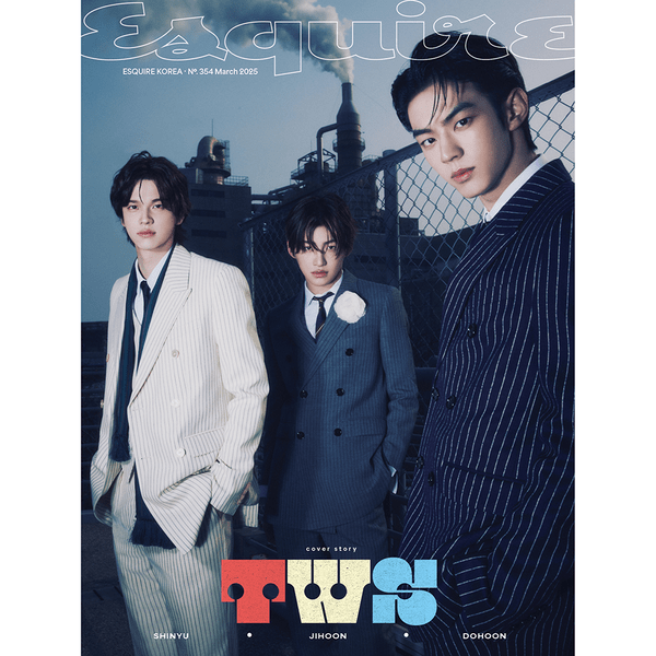 [Magazine] [25 - 03 - 05] ESQUIRE 2025.03 B Type (Cover : TWS : SHINYU & JIHOON & DOHOON / Content : TWS 16p, A20 Rookies 14p) - OUR K - POP