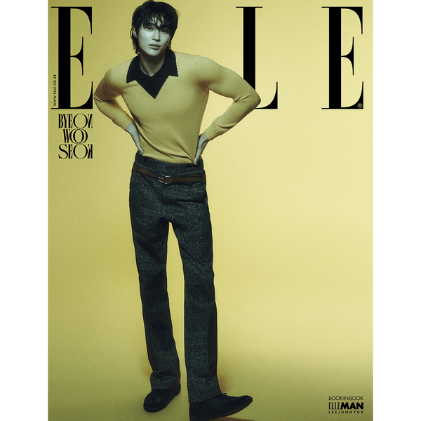 [Magazine] [25 - 03 - 06] ELLE 2025.03 D Type (Cover : Byeon Wooseok / Content : Byeon Wooseok 22p, Kim Tae Ri 16p, Lee jun - hyuk 18p, MINHYUK 8p, KiiiKiii 12p) - OUR K - POP