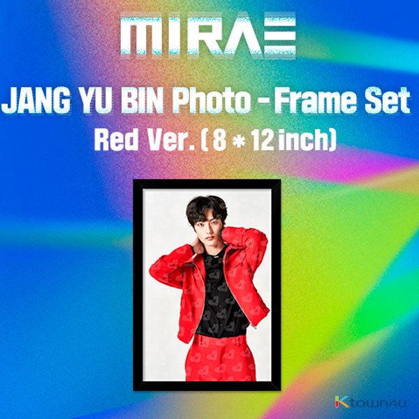 MIRAE - JANG YU BIN Stand Photo - Frame Set (RED Ver.) - OUR K - POP