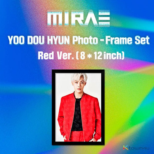 MIRAE - YOO DOU HYUN Stand Photo - Frame Set (RED Ver.) - OUR K - POP