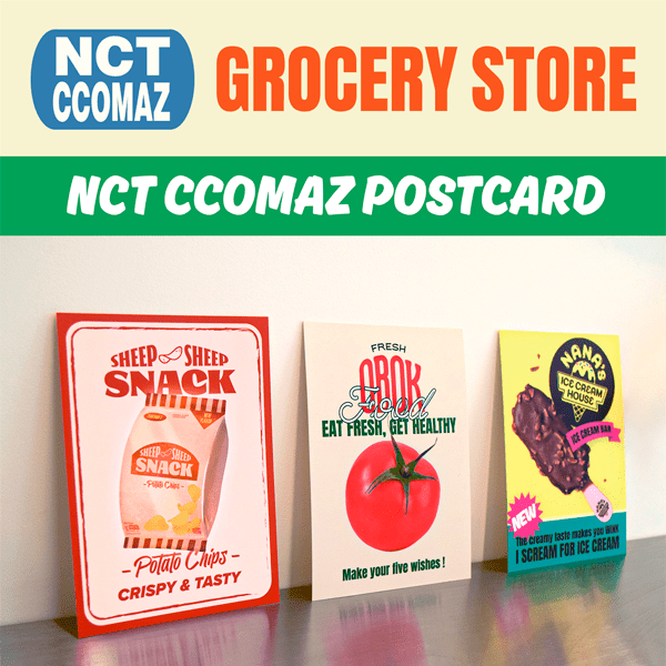 NCT - CCOMAZ POSTCARD [NCT CCOMAZ GROCERY STORE MD] - OUR K - POP