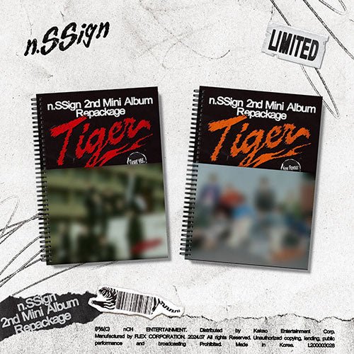 N.SSIGN - TIGER 2ND MINI ALBUM REPACKAGE PHOTO BOOK SET - OUR K - POP