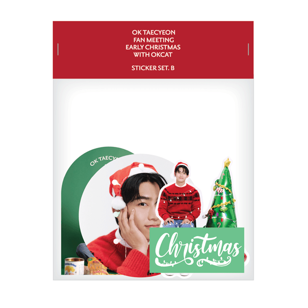 OKCAT - STICKER SET B [OK TAECYEON FAN MEETING EARLY CHRISTMAS WITH OKCAT] - OUR K - POP