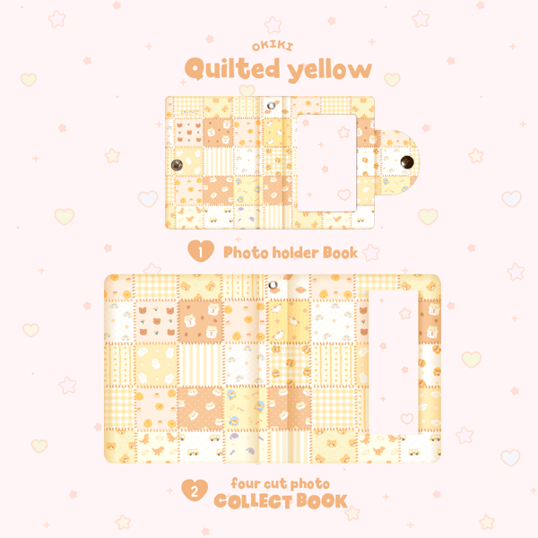 [OKIKI] 4cut photo collectbook_quilted yellow - OUR K - POP