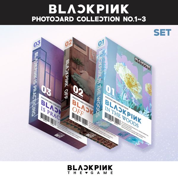 [SET] BLACKPINK - THE GAME PHOTOCARD COLLECTION No.1~3 - OUR K - POP