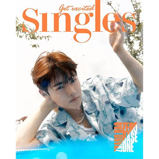 Singles 2023.08 Type D (Cover : ZHANG HAO / Content : ZEROBASEONE 32p) - OUR K - POP