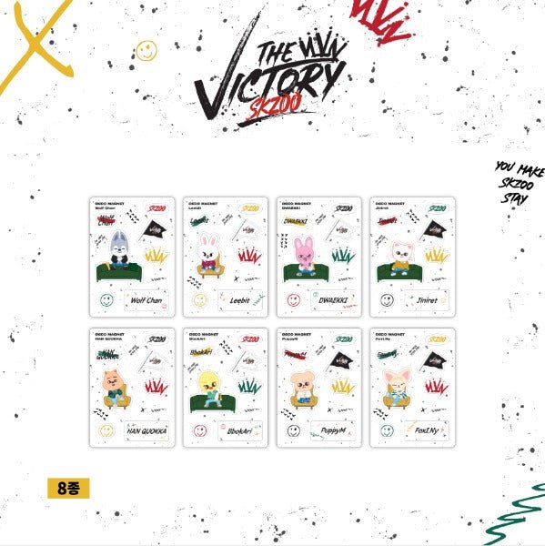 [SKZOO] DECO MAGNET [STRAY KIDS x SKZOO THE VICTORY] - OUR K - POP