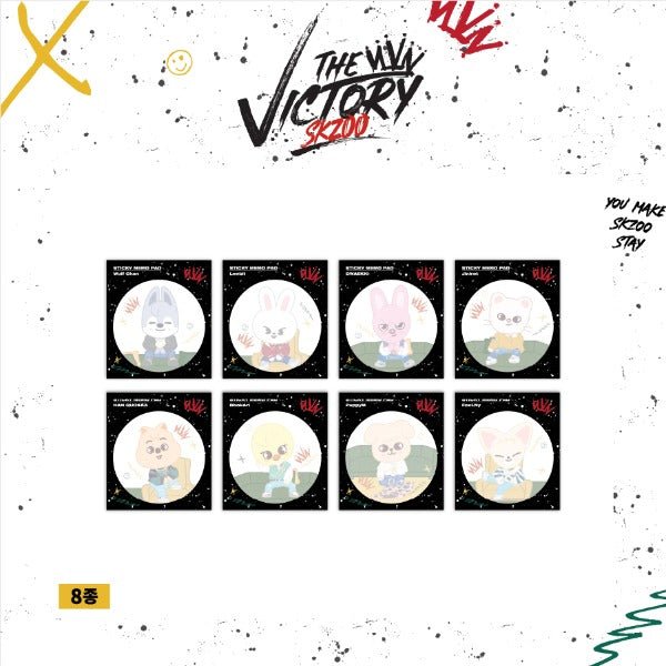 [SKZOO] STICKY MEMO PAD [STRAY KIDS x SKZOO THE VICTORY] - OUR K - POP