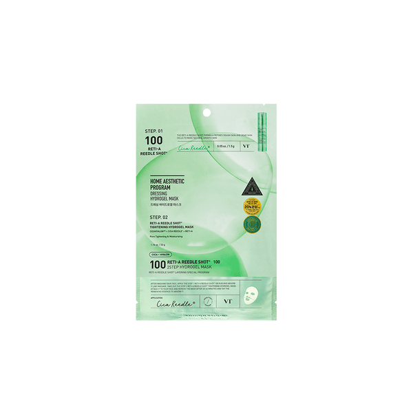 [VT COSMETICS] VT RETI - A REEDLE SHOT® 100 2STEP HYDROGEL MASK - OUR K - POP