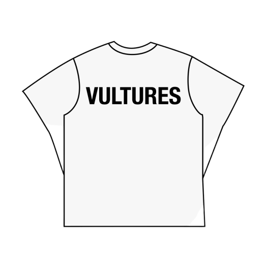 ¥$ Vultures Merch T-Shirt 2 White - Korea Exclusive - OUR K - POP