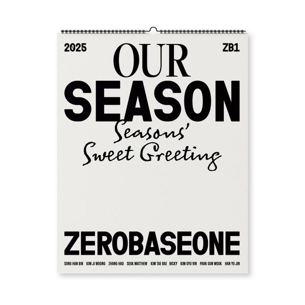 ZEROBASEONE - 2025 [OUR Season] Wall Calendar - OUR K - POP