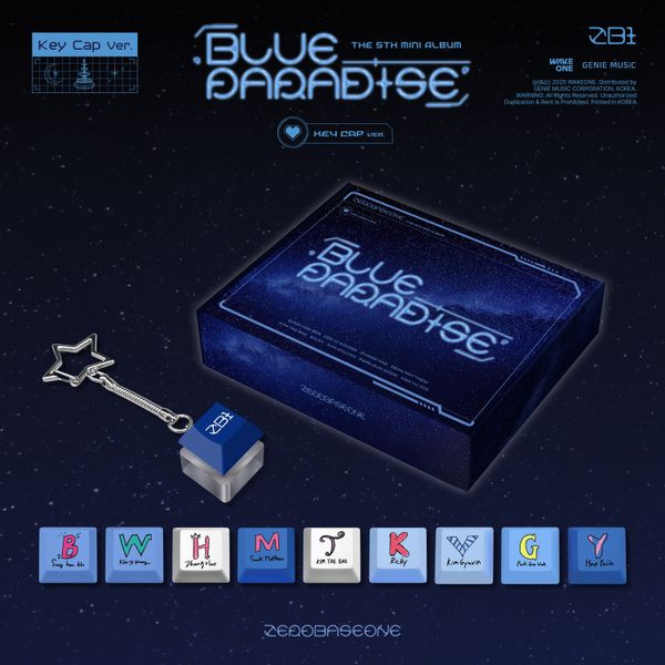 ZEROBASEONE - 5th Mini Album [BLUE PARADISE] (Key Cap Ver.) - OUR K - POP